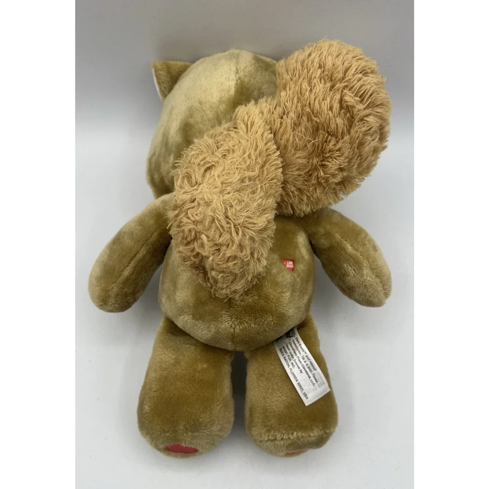 Care Bears Tenderheart Bear Plush Pink Face Brown Hoodie Stuffed Animal Toy